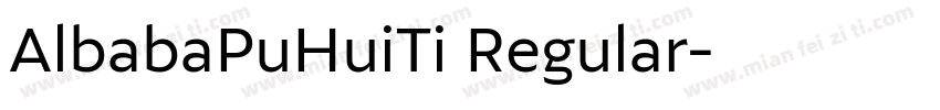 AlbabaPuHuiTi Regular字体转换